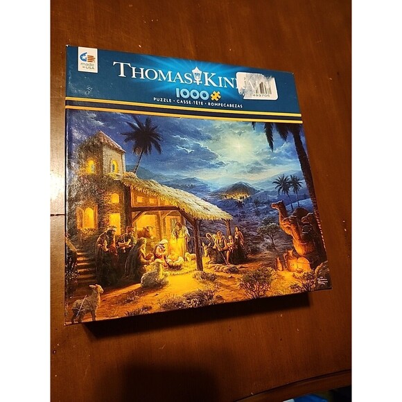 Christmas Thomas Kinkade The Nativity Manger 1000 Piece Jigsaw Puzzle Ceaco - Picture 7 of 7